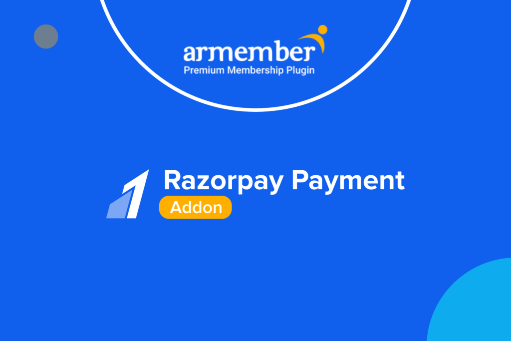 ARMember Razorpay Payment Addon v1.0