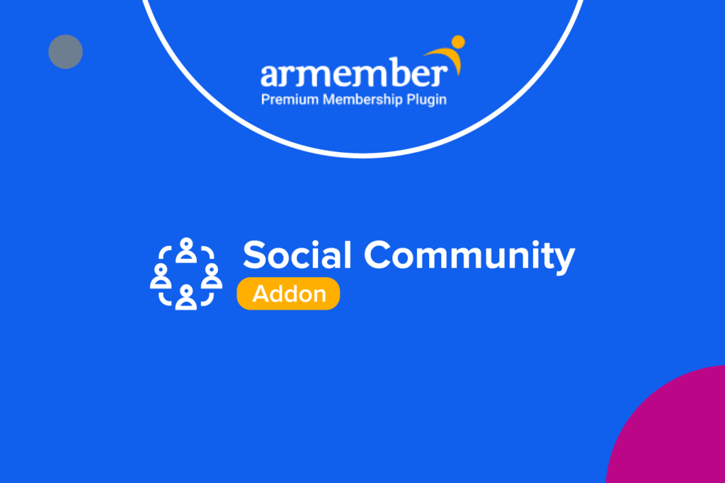 ARMember Social Community Addon v1.5